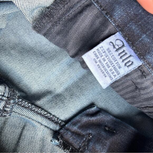 Anlo dark wash flare jeans braided pocket Size 28 - Picture 7 of 8